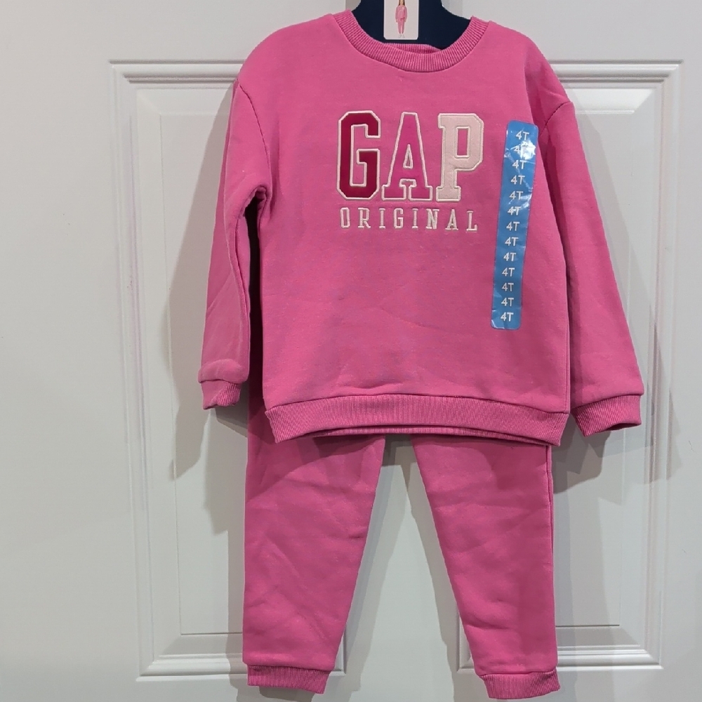 Gap Toddler Girls Logo Fleece Set Pink Multiple Sizes